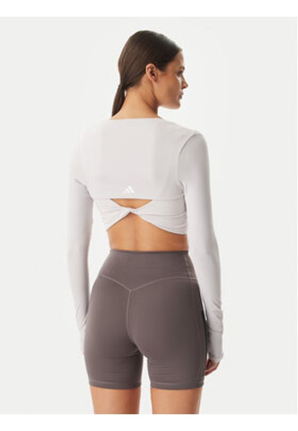 Adidas - adidas Koszulka techniczna Power Essentials Workout Contour KD2217 Fioletowy Slim Fit. Kolor: fioletowy. Materiał: syntetyk