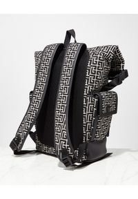 Balmain - BALMAIN - Plecak z monogramem. Kolor: czarny. Materiał: materiał, tkanina #3