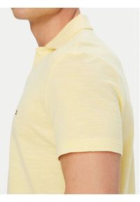 TOMMY HILFIGER - Tommy Hilfiger Polo Textured Oxford Pique MW0MW38482 Żółty jasny Regular Fit. Typ kołnierza: polo. Kolor: żółty. Materiał: bawełna #5