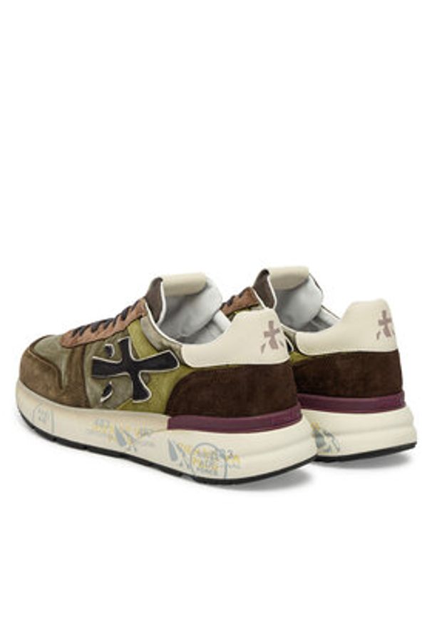 Premiata Sneakersy Mick Var 7717 Zielony. Kolor: zielony. Materiał: zamsz, skóra