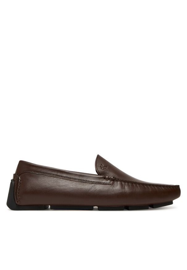 Calvin Klein Mokasyny Driver Lth HM0HM01864 Brązowy. Kolor: brązowy. Materiał: skóra