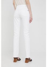 Pepe Jeans jeansy damskie high waist. Stan: podwyższony. Kolor: biały