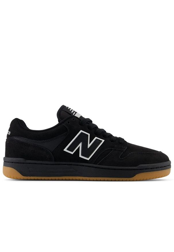 Buty męskie New Balance Numeric NM480SBW - czarne. Kolor: czarny. Materiał: zamsz, materiał, skóra, guma, syntetyk. Szerokość cholewki: normalna. Sport: bieganie