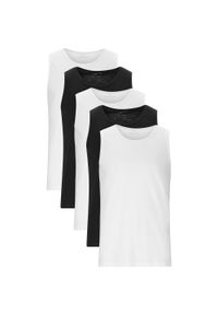ENDURANCE - Tank top Endurance Rabby (x5). Kolor: czarny, wielokolorowy, biały. Długość rękawa: bez rękawów. Sport: fitness #1