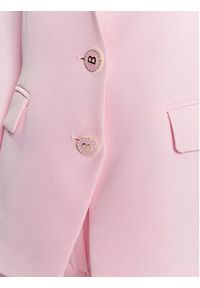 Blugirl Blumarine Marynarka RA3029-T3359 Różowy Slim Fit. Kolor: różowy. Materiał: syntetyk #5