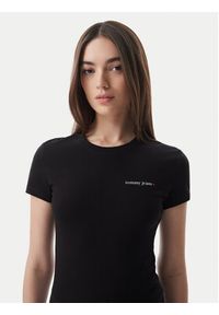 Tommy Jeans T-Shirt Ess Logo DW0DW23479 Czarny Slim Fit. Kolor: czarny. Materiał: bawełna #3