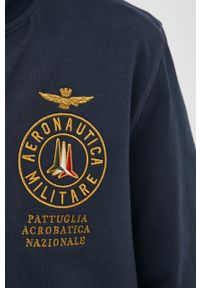 Aeronautica Militare bluza męska kolor granatowy z aplikacją. Okazja: na co dzień. Kolor: niebieski. Materiał: dzianina. Wzór: aplikacja. Styl: casual #3