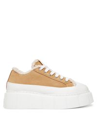 Inuikii Trampki Matilda Curly 1001.001.0381 Beżowy. Kolor: beżowy. Materiał: zamsz, skóra