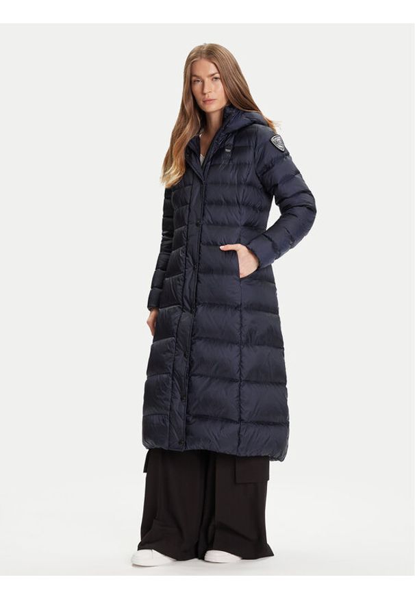 Blauer Kurtka puchowa 25WBLDK03101 Granatowy Regular Fit. Kolor: niebieski. Materiał: syntetyk