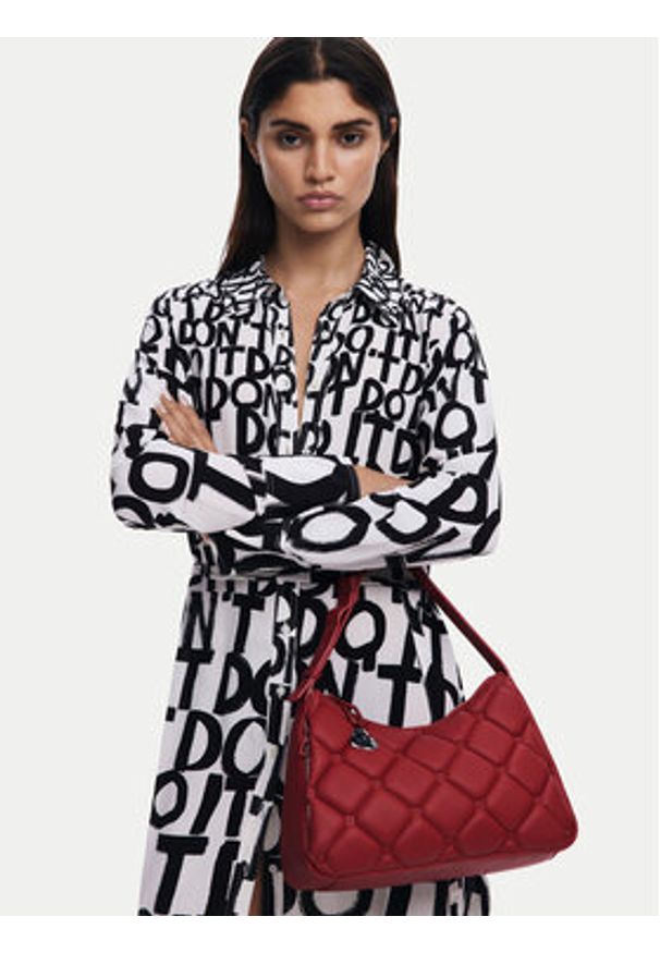 Desigual Torebka 25SAXPCE Czerwony. Kolor: czerwony. Materiał: skórzane