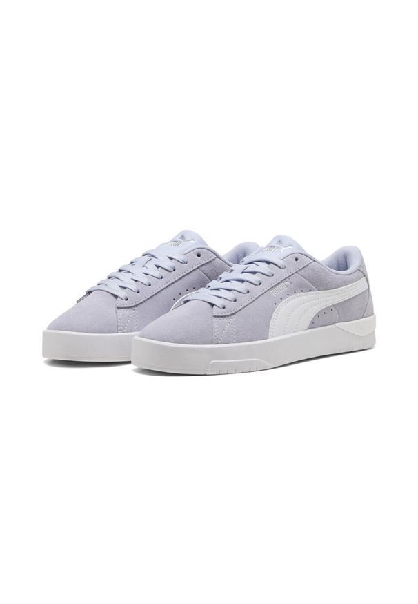Puma - Damskie sneakersy Jada Classic z zamszu PUMA. Kolor: biały, wielokolorowy, niebieski. Materiał: zamsz. Sport: tenis