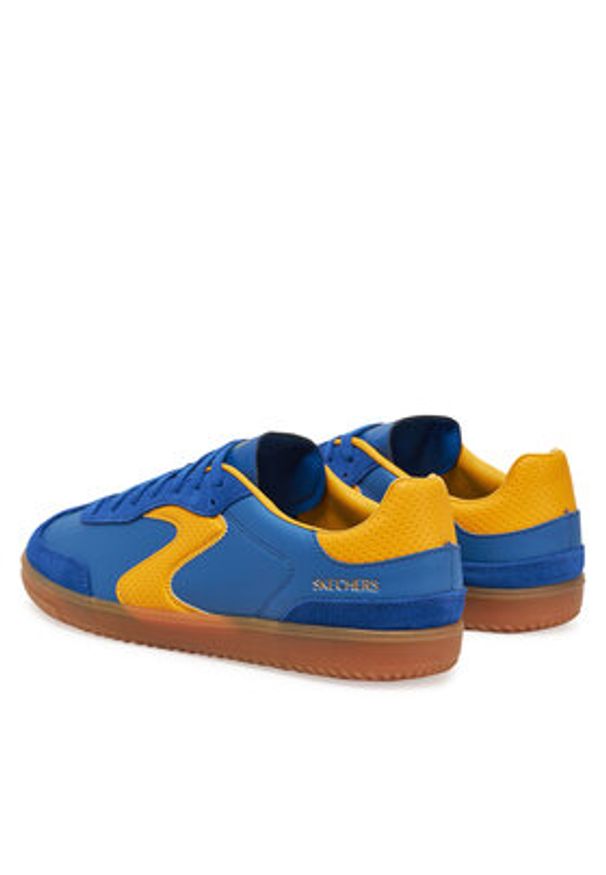 skechers - Skechers Sneakersy Hotshot - Roaver 254152/BLYL Niebieski. Kolor: niebieski. Materiał: skóra