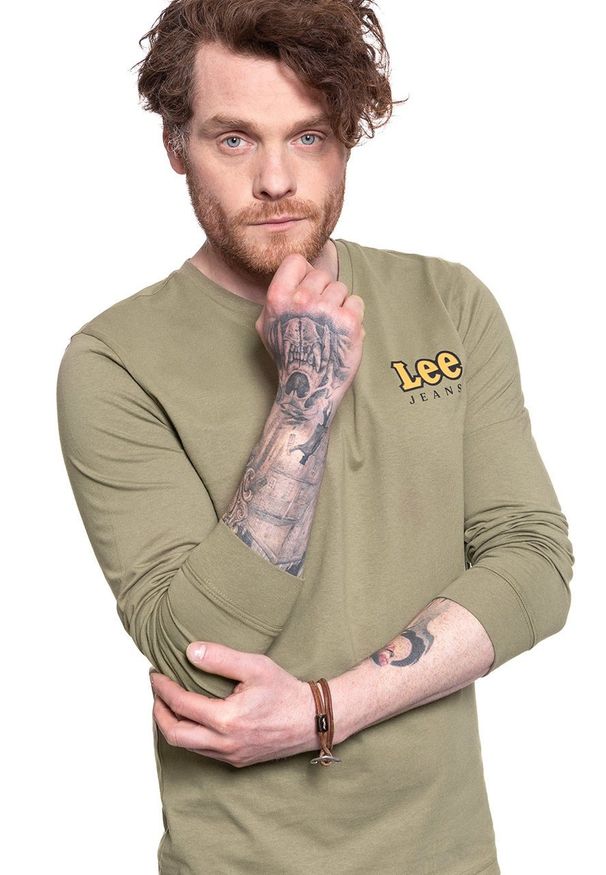 Lee - LEE LS CHEST LOGO TEE UTILITY GREEN L64SFENG 112115916