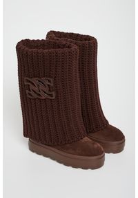 Casadei - Śniegowce damskie zamszowe CASADEI. Materiał: zamsz #1