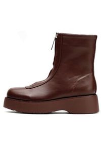 Jenny Fairy Botki HZ030201-01 Bordowy. Kolor: czerwony. Materiał: skóra #4