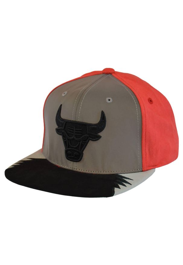 Czapka z daszkiem Mitchell & Ness NBA 5 Snapback Chicago Bulls -CBUYYPPPGYRD. Kolor: czerwony, wielokolorowy, szary