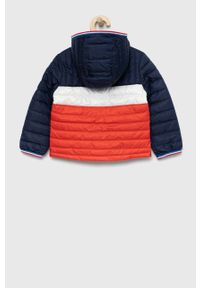 Levi's® - Levi's kurtka dziecięca kolor granatowy. Okazja: na spotkanie biznesowe, na co dzień. Typ kołnierza: kaptur. Kolor: niebieski. Styl: biznesowy, casual #2