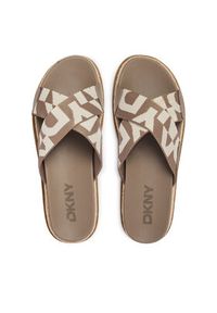 DKNY Klapki Binna K2639436 Beżowy. Kolor: beżowy. Materiał: materiał #3