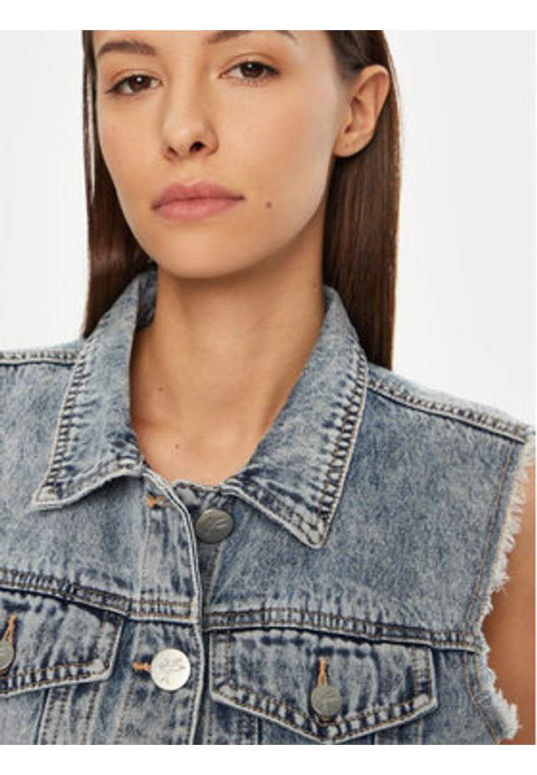 One Teaspoon Kamizelka 26832 Niebieski Regular Fit. Kolor: niebieski. Materiał: bawełna