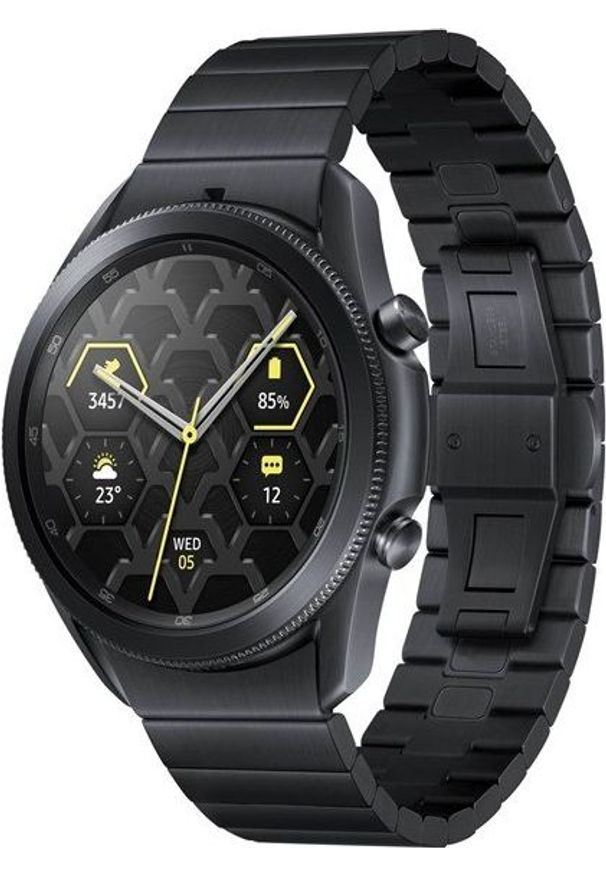 SAMSUNG - Smartwatch Samsung Galaxy Watch 3 Titanium 45mm Czarny (SM-R840NTKAEUD). Rodzaj zegarka: smartwatch. Kolor: czarny