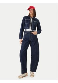 Tommy Jeans Kurtka jeansowa DW0DW22384 Granatowy Straight Fit. Kolor: niebieski. Materiał: bawełna #3