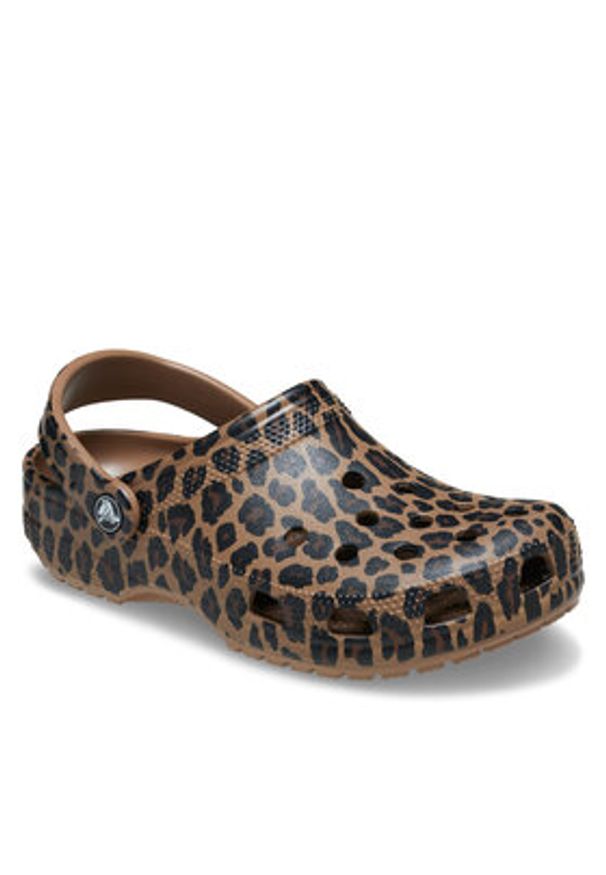 Crocs Klapki Classic Animal Clog 211800 Brązowy. Kolor: brązowy