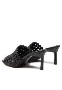 Calvin Klein Klapki Heel Mule Sandal 70 Latt HW0HW02144 Czarny. Kolor: czarny