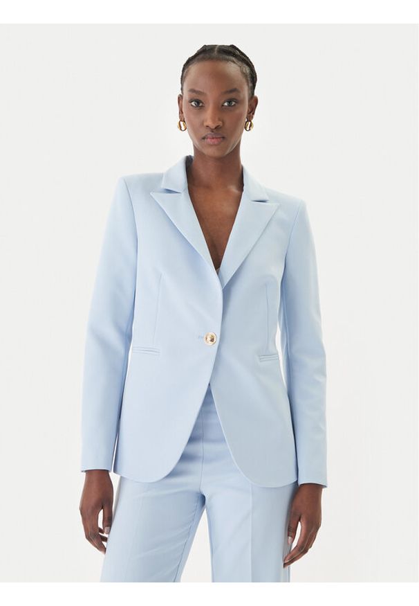 Rinascimento Marynarka CFC0128640003 Błękitny Regular Fit. Kolor: niebieski. Materiał: syntetyk