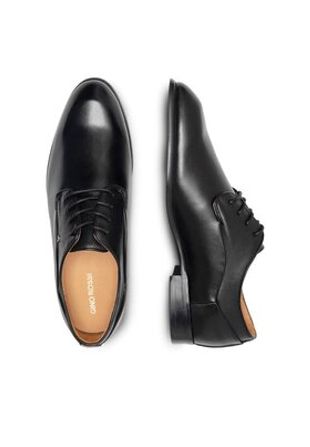 Gino Rossi Półbuty GIULIO-01 124AM Czarny. Kolor: czarny. Materiał: skóra