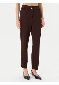 Liu Jo Sport Spodnie materiałowe TF5106 F0778 Brązowy Regular Fit. Kolor: brązowy. Materiał: wiskoza. Styl: sportowy