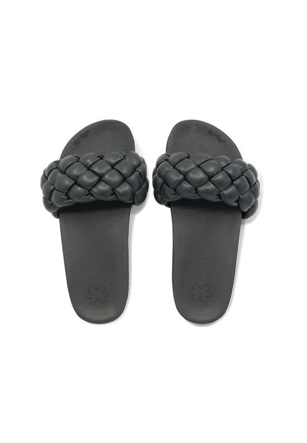 Flip*Flop - Klapki plażowe damskie Flip Flop Pool Weave. Okazja: na plażę. Kolor: czarny. Sezon: lato