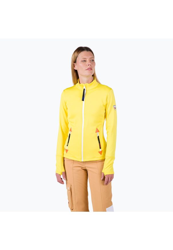 Bluza narciarska damska Rossignol Climi. Kolor: żółty. Sezon: zima. Sport: narciarstwo