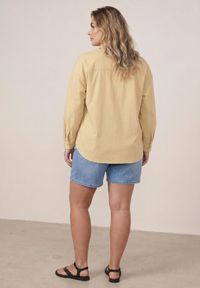 Born2be - Żółta Bawełniana Koszula o Kroju Oversize Nororena. Okazja: na co dzień. Kolor: żółty. Materiał: bawełna. Styl: elegancki, casual #7