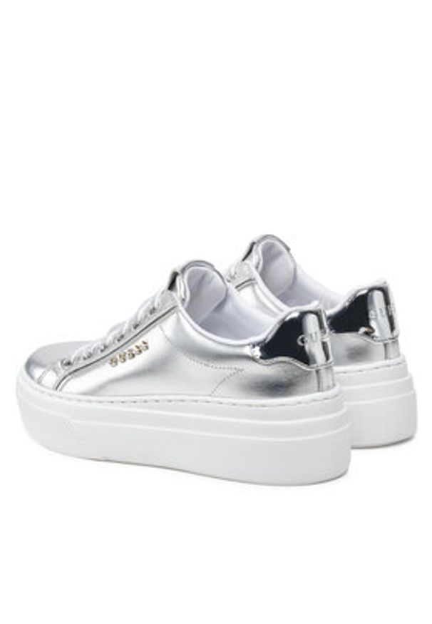 Guess Sneakersy FLJMRI LEL12 Srebrny. Kolor: srebrny. Materiał: skóra