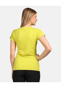 Damska koszulka bawełniana Kilpi PROMO-W. Kolor: zielony. Materiał: bawełna. Sport: turystyka piesza #2