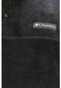 columbia - Columbia Bluza męska kolor czarny gładka. Okazja: na co dzień. Kolor: czarny. Materiał: dzianina. Długość: krótkie. Wzór: gładki. Styl: casual #2