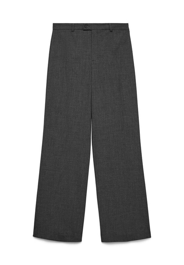 Vero Moda Spodnie materiałowe Texas 10334103 Szary Straight Fit. Kolor: szary. Materiał: syntetyk