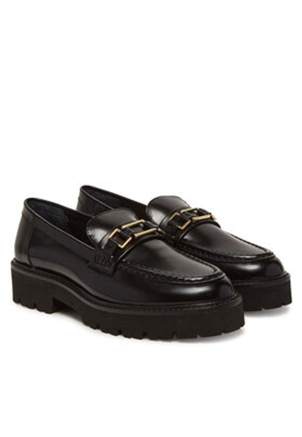 Marella Loafersy Epsilon 2513521116200 Czarny. Kolor: czarny. Materiał: skóra