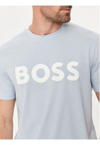 BOSS - Boss T-Shirt Thinking 1 50481923 Niebieski Regular Fit. Kolor: niebieski. Materiał: bawełna #5
