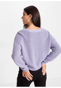 Sweter rozpinany bonprix dymny lila. Kolor: fioletowy #3