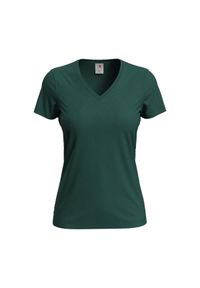 Stedman - Koszulka Damska Z Klasycznym Dekoltem V. Kolor: zielony. Sport: turystyka piesza #1