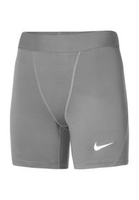 Spodenki damskie treningowe Nike DF Strike NP Short. Kolor: szary