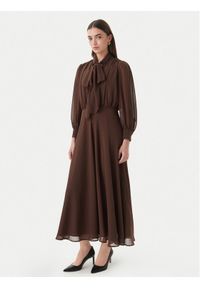 Marella Sukienka koktajlowa Giovane 2613221093 Brązowy Regular Fit. Kolor: brązowy. Materiał: syntetyk. Styl: wizytowy #1