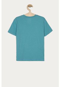 Vans - T-shirt dziecięcy 129-173 cm. Okazja: na co dzień. Kolor: niebieski. Materiał: bawełna, dzianina. Długość rękawa: krótki rękaw. Długość: krótkie. Wzór: nadruk. Styl: casual #3