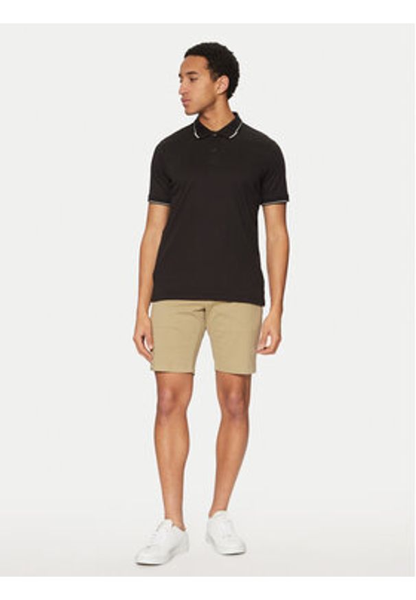 Calvin Klein Polo K10K114130 Czarny Regular Fit. Typ kołnierza: polo. Kolor: czarny. Materiał: bawełna