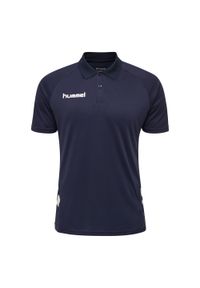 Koszulka polo do piłki nożnej dla dzieci Hummel hml PROMO. Okazja: na co dzień. Typ kołnierza: polo. Kolor: niebieski. Styl: casual #1