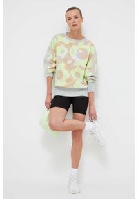 Adidas - adidas bluza damska wzorzysta. Materiał: poliester. Styl: klasyczny #5