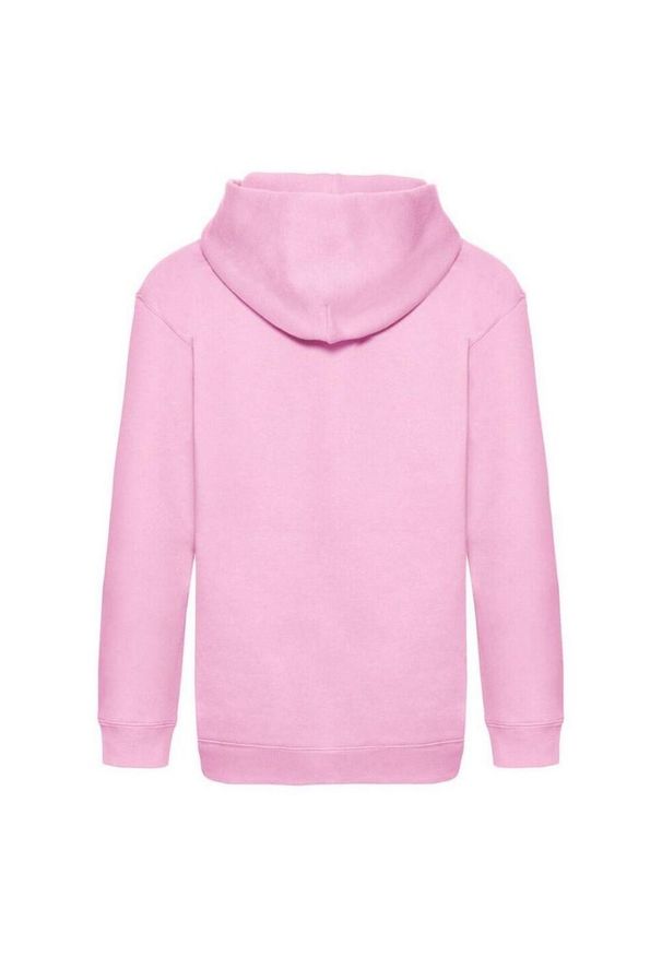 FRUIT OF THE LOOM - Bluza Z Kapturem Premium Dla Dzieci. Typ kołnierza: kaptur. Kolor: różowy
