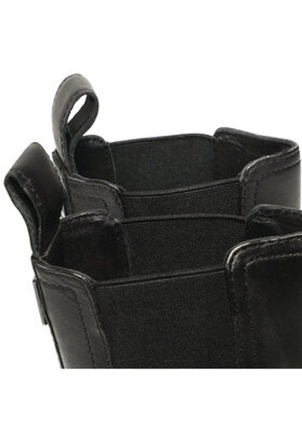 Gino Rossi Botki RST-CIRCLE-02B Czarny. Kolor: czarny. Materiał: skóra