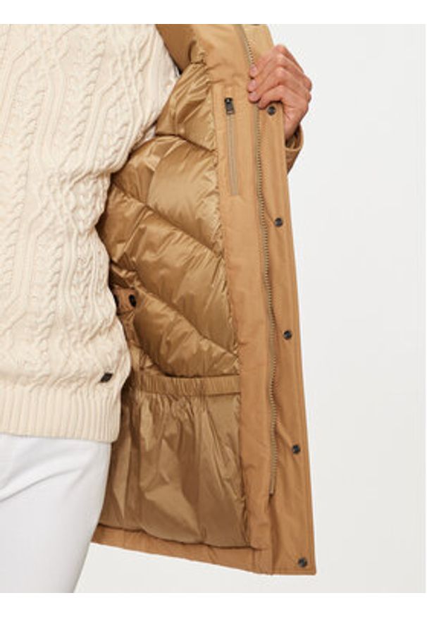 Woolrich Kurtka puchowa CFWOOU0487MRUT0001 Beżowy Regular Fit. Kolor: beżowy. Materiał: syntetyk